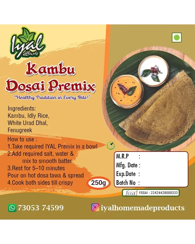 Iyal Kambu Dosai Premix
