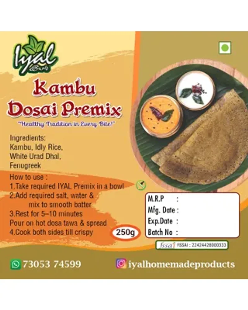 Iyal Kambu Dosai Premix