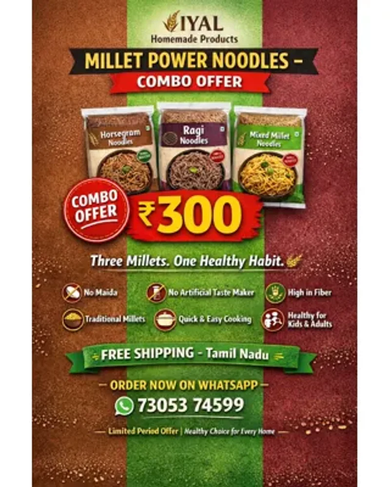 Iyal Millet Power Noodles Combo