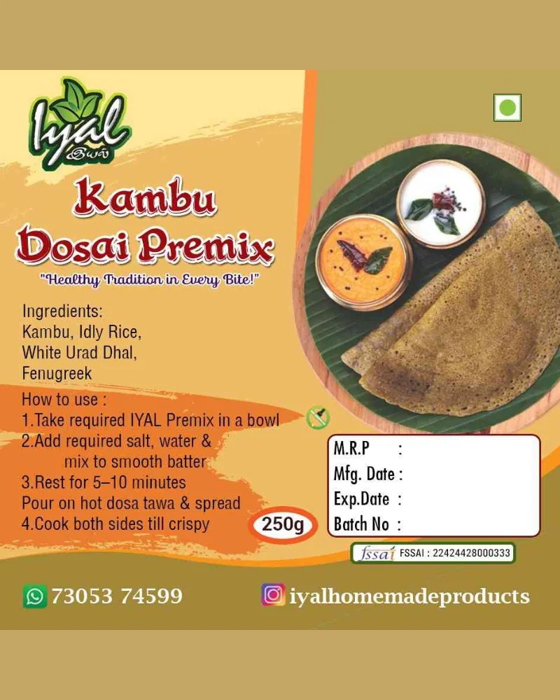 IYAL Kambu Dosai Premix